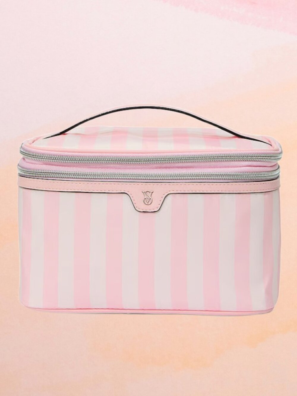 Victoria's Secret Express Train Case Heritage Stripe NWT